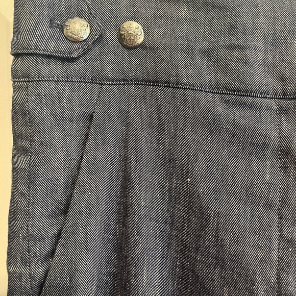 Veronica Beard Aubrie Crop Flare Linen Blend Pants - Picture 14 of 15